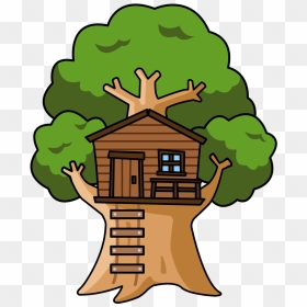 Tree House Clipart"onerror='this.onerror=null; this.remove();' XYZ="data - Tree House Clipart, HD Png Download - treehouse png